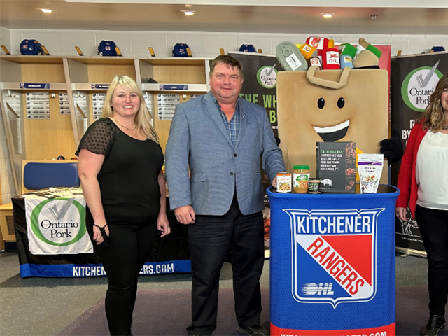 Ontario Pork and Kitchener Rangers Announce Food and Fund Drive