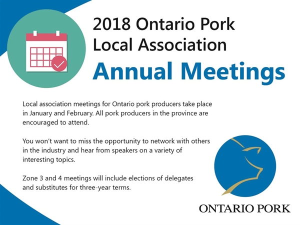 Ontario Pork's Local Association Annual Meetings