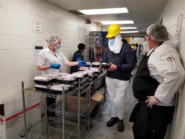Ontario pork producers give back to front-line workers at Sofina processing plant