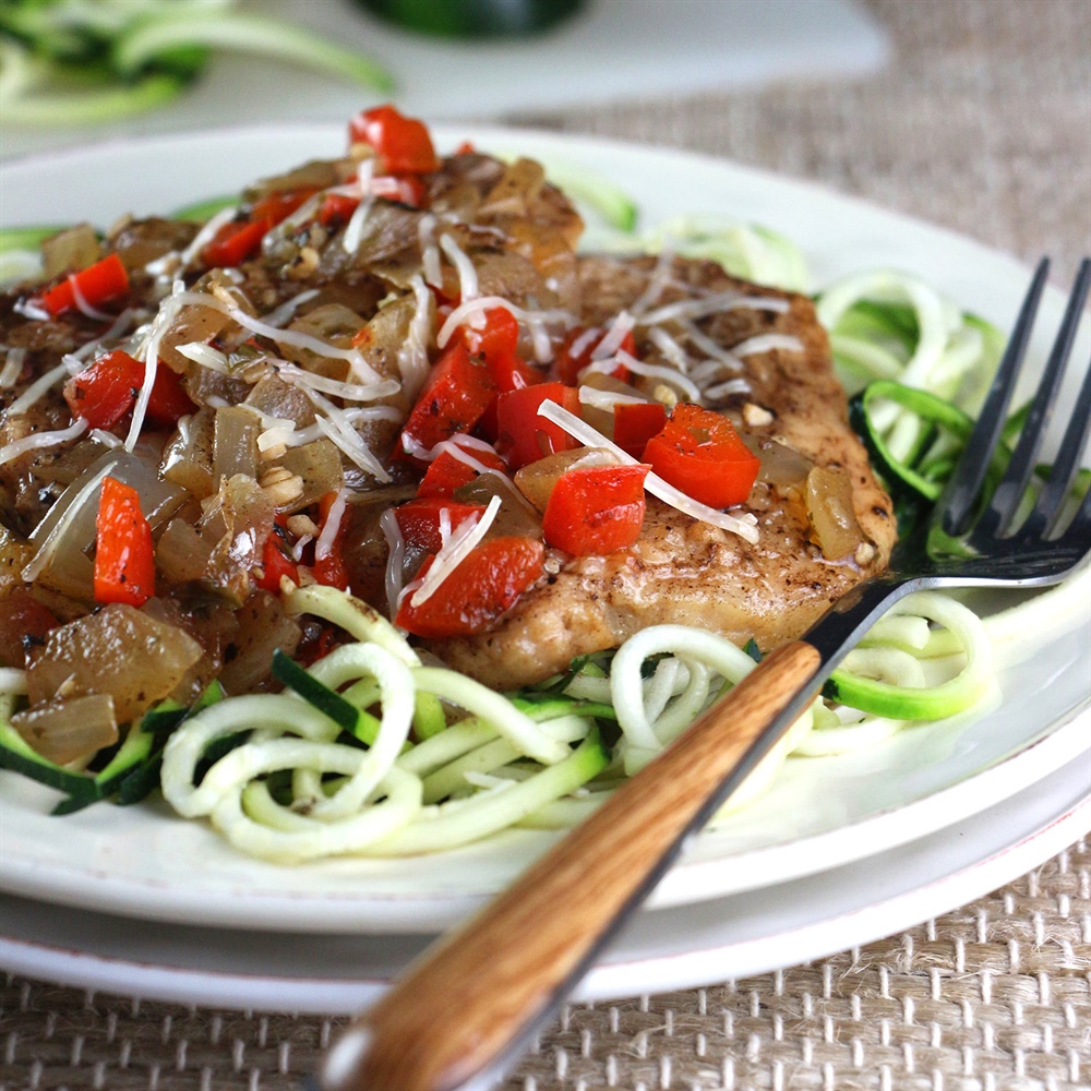 Pork scallopine with balsamic sauce... and pining for spring
