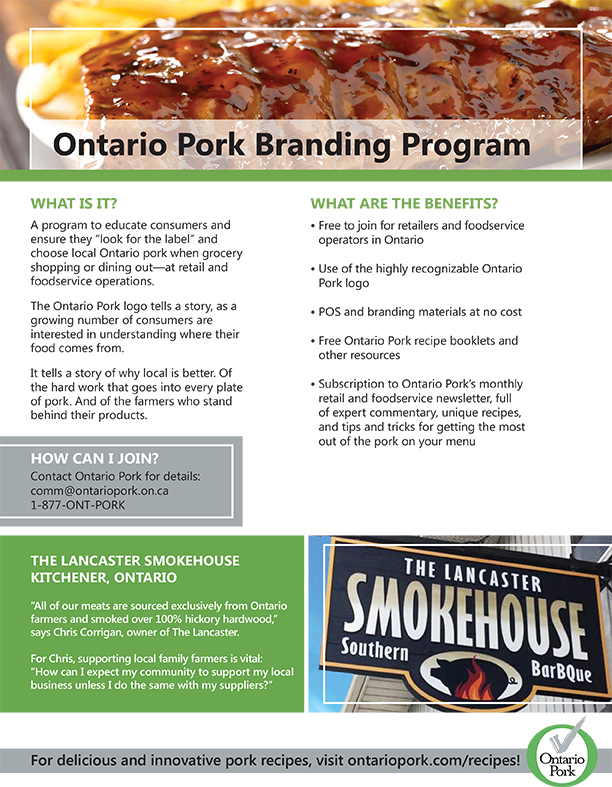 Ontario Pork Branding Program 