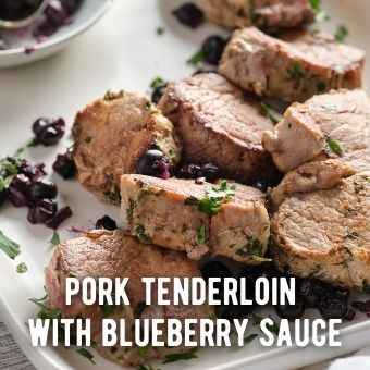Pork Tenderloin with Blueberry Sauce