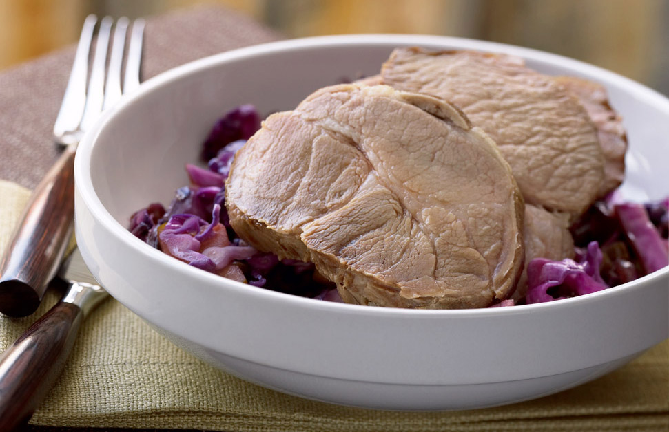Blade Roast with Braised Red Cabbage